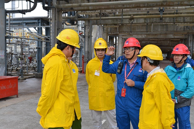 Kiểm tra công tác PCCC tại Công ty Lọc hóa dầu Bình Sơn