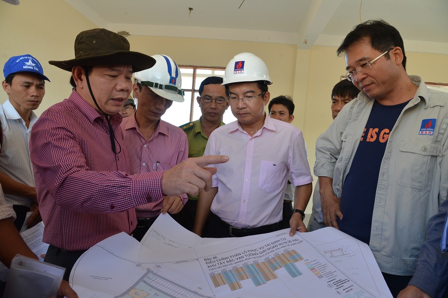 Phó Chủ tịch Quảng Ngãi khảo sát khu tái định cư dự án NCMR NMLD Dung Quất