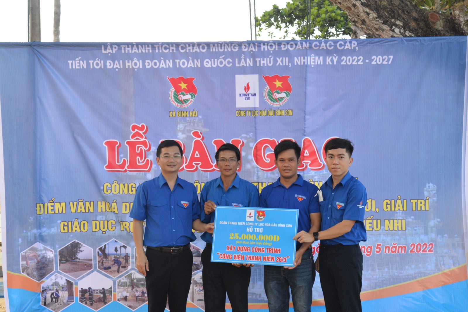 Đoàn thanh niên BSR tài trợ công trình “Công viên Thanh niên” cho xã Bình Hải (huyện Bình Sơn, Quảng Ngãi)