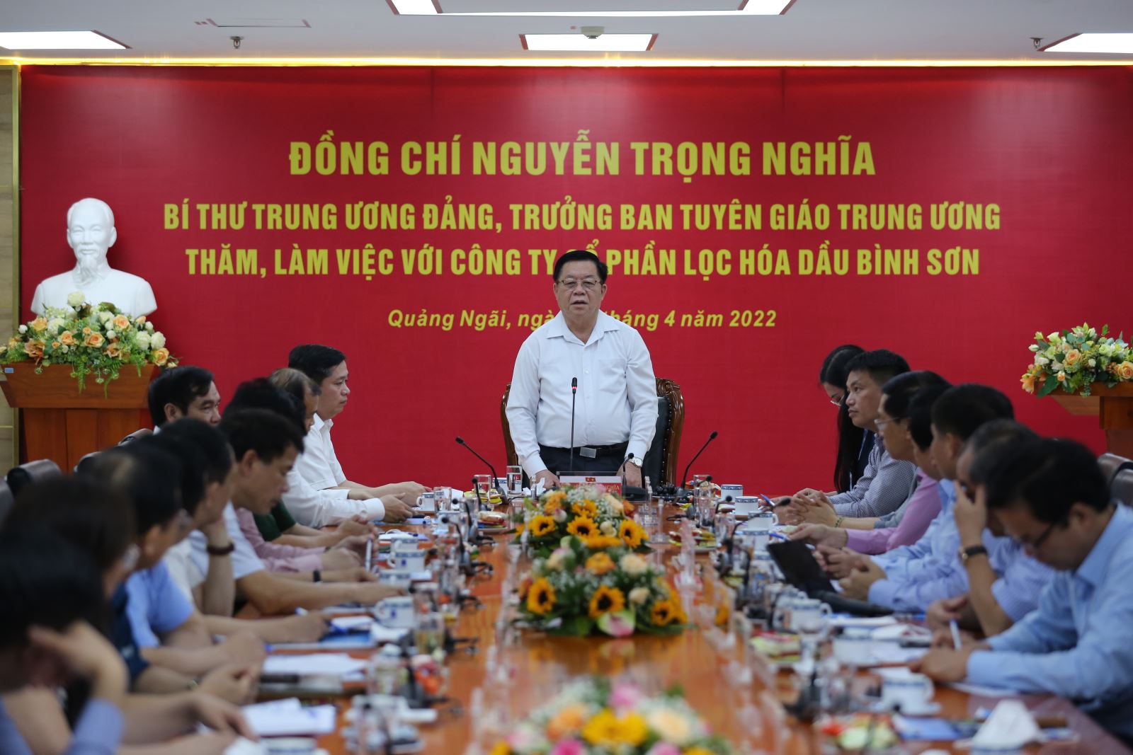 Bí thư Trung ương Đảng, Trưởng ban Tuyên giáo Trung ương Nguyễn Trọng Nghĩa thăm và làm việc với BSR