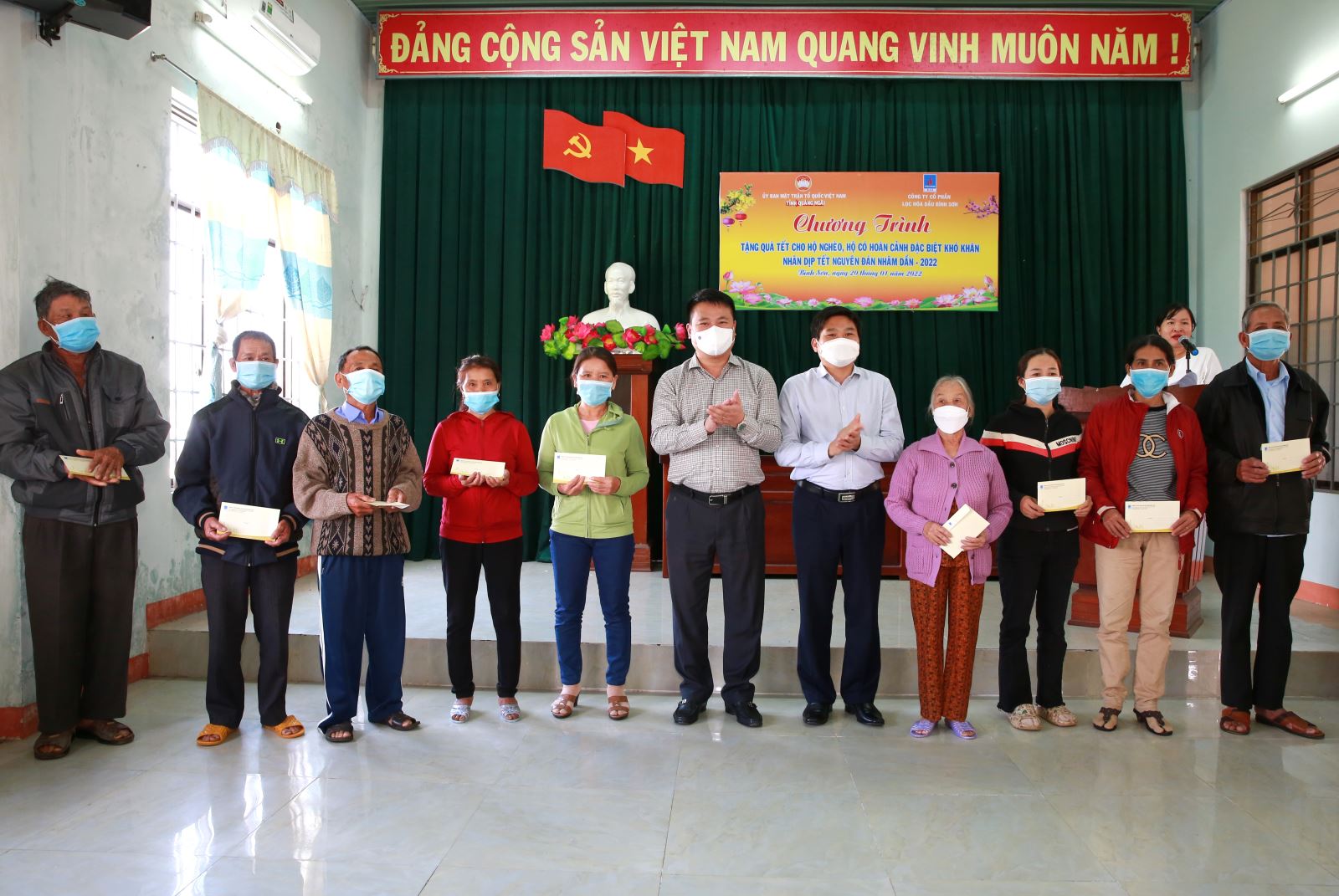 BSR trao quà Tết Nhâm Dần 2022 tại huyện Bình Sơn, tỉnh Quảng Ngãi