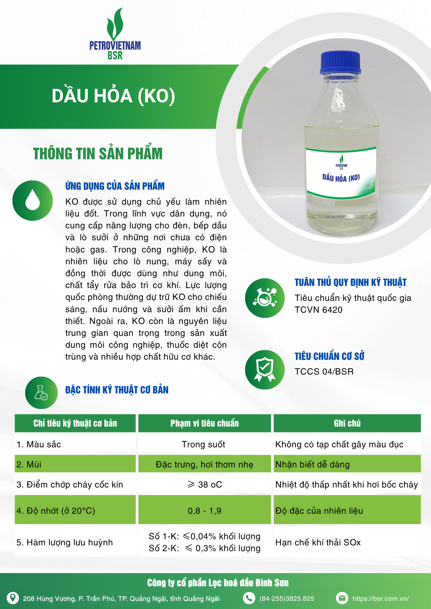 Dầu hoả KO