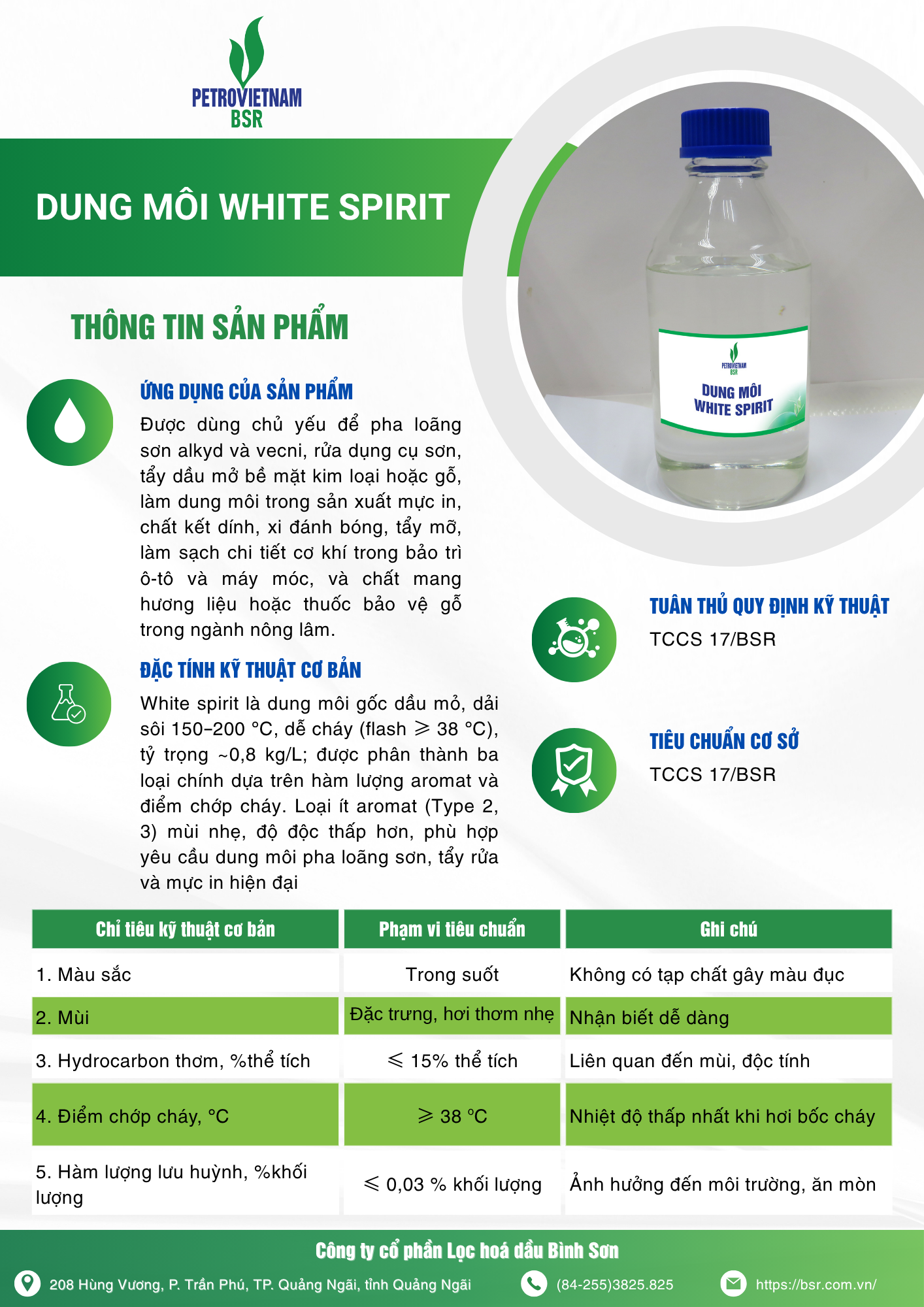 Dung môi white spirit