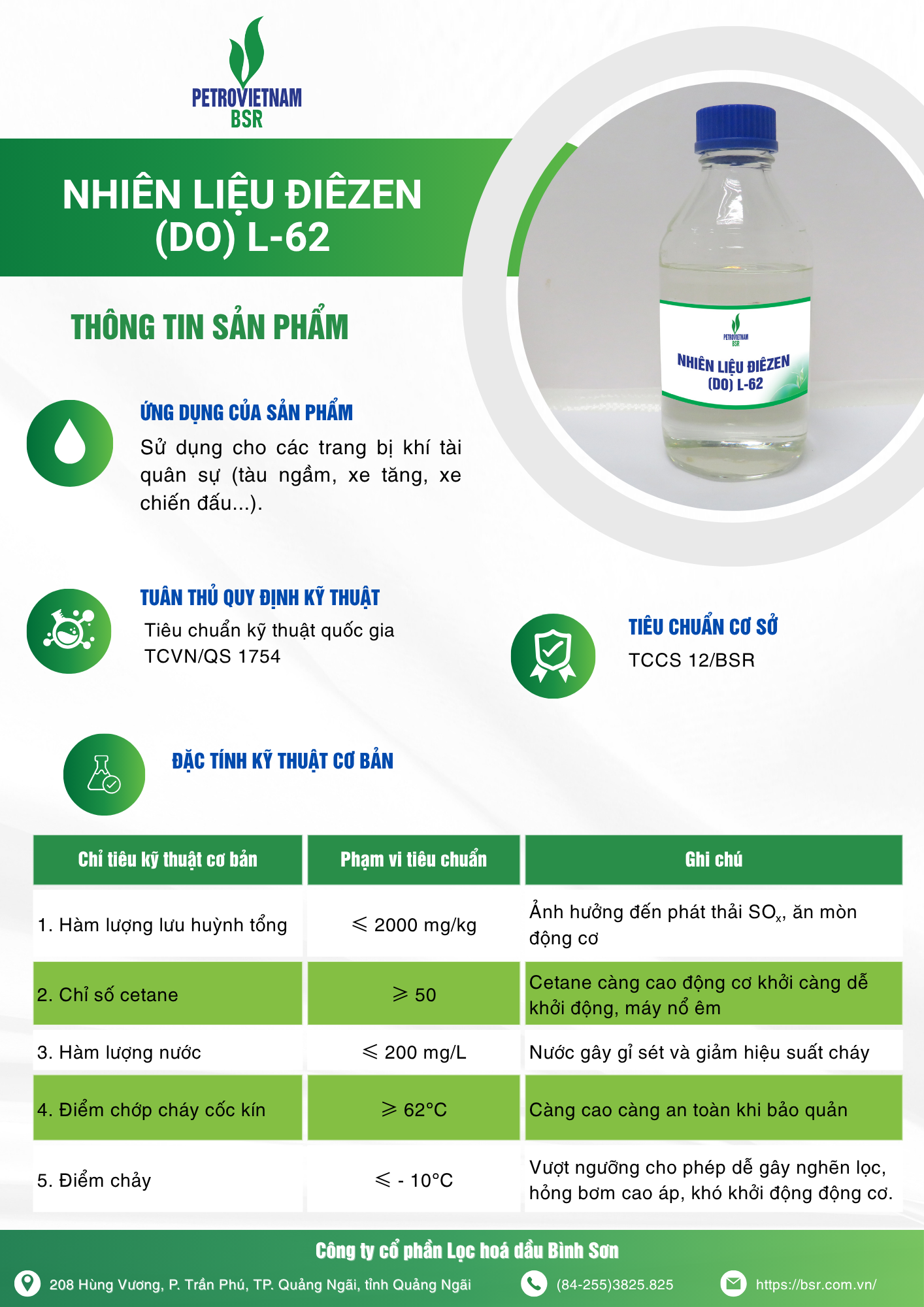 Nhiên liệu DO L-62